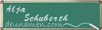 Alja Schuberth Visitenkarte